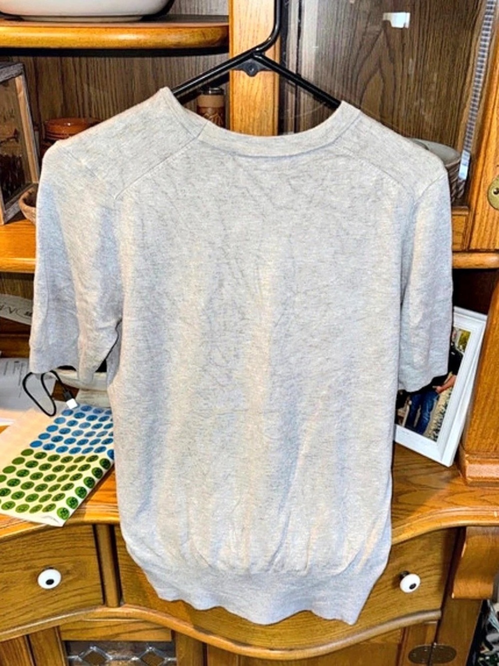 Zara Short Sleeve Tee in Gray Size Large Like New
